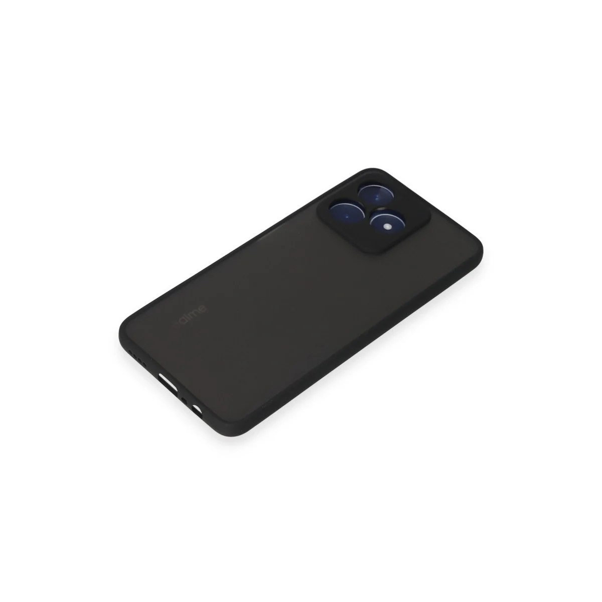 Realme C53 Kılıf Montreal Silikon Kapak - Siyah görsel 4