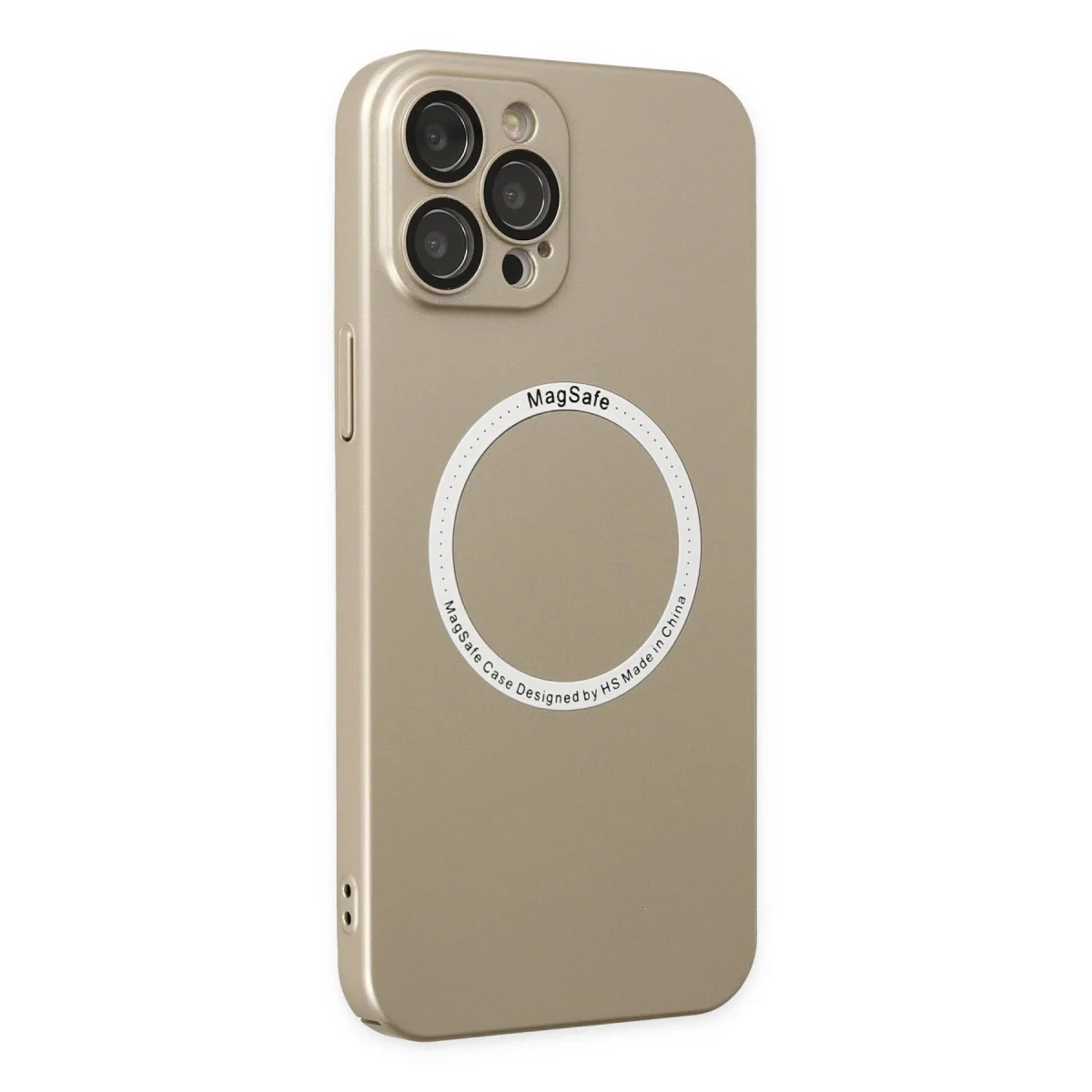 Apple İphone 12 Pro Kılıf Jack Magneticsafe Lens Silikon - Gold görsel 2