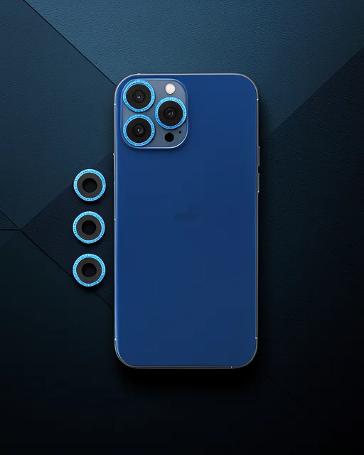 Apple İphone 12 Pro Shine Kamera Lens - Mavi