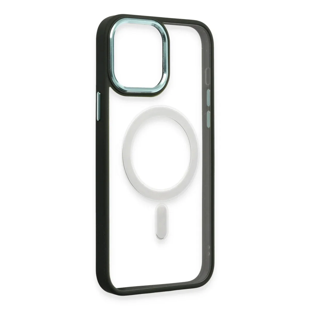Apple iPhone 15 Pro Kılıf Room Magneticsafe Silikon - Köknar Yeşili görsel 4