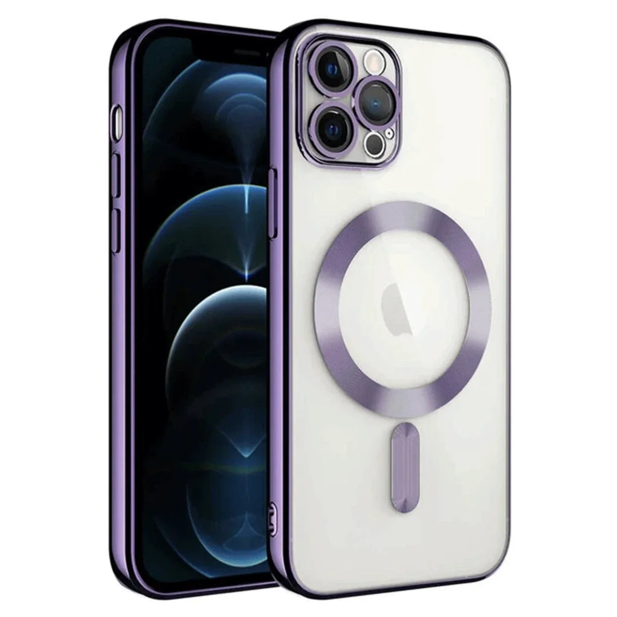 Apple iPhone 14 Pro Max Kılıf Kross Magneticsafe Kapak - Mor