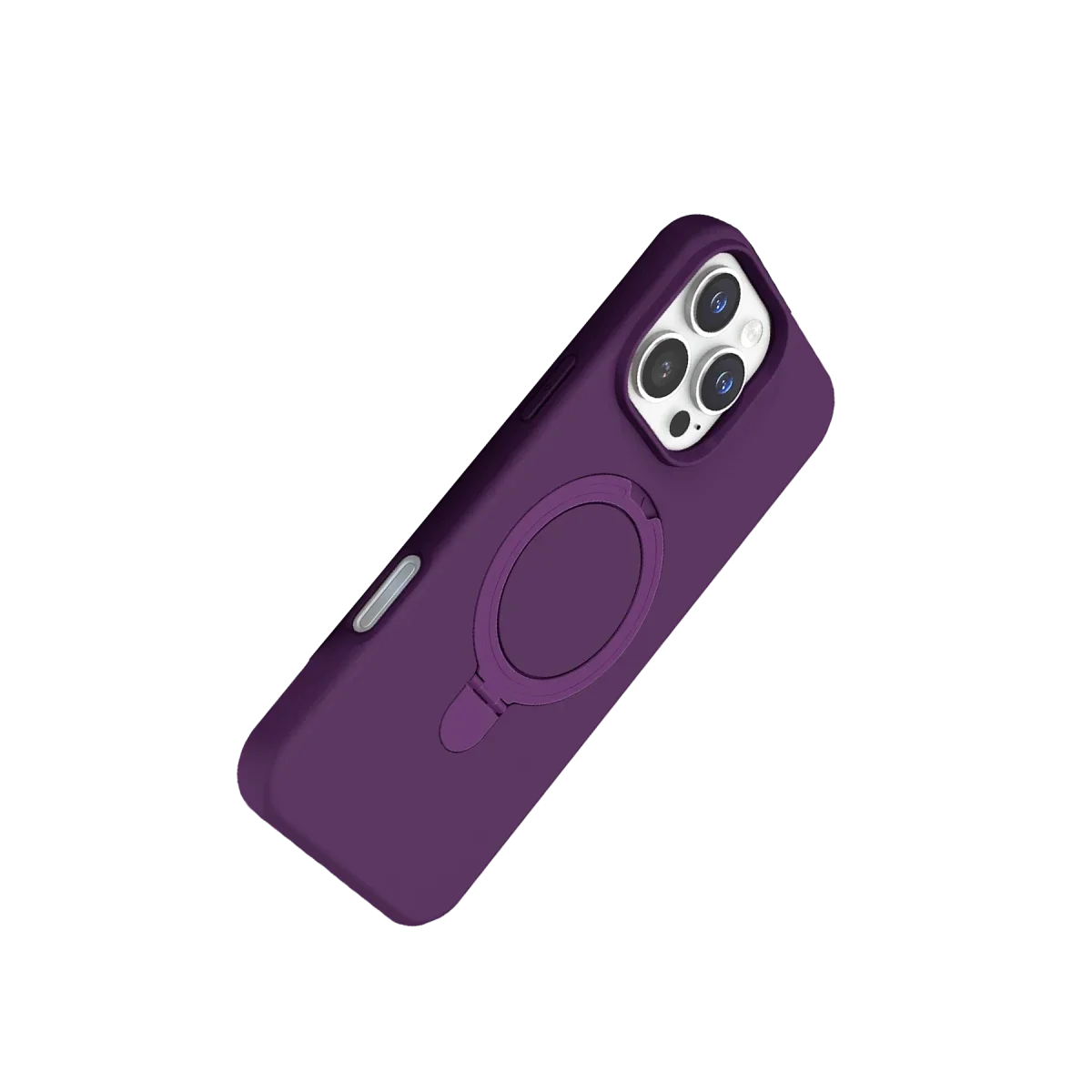 Apple iPhone 16 Pro Max Regal Magsafe Standlı Kapak - Derin Mor görsel 3