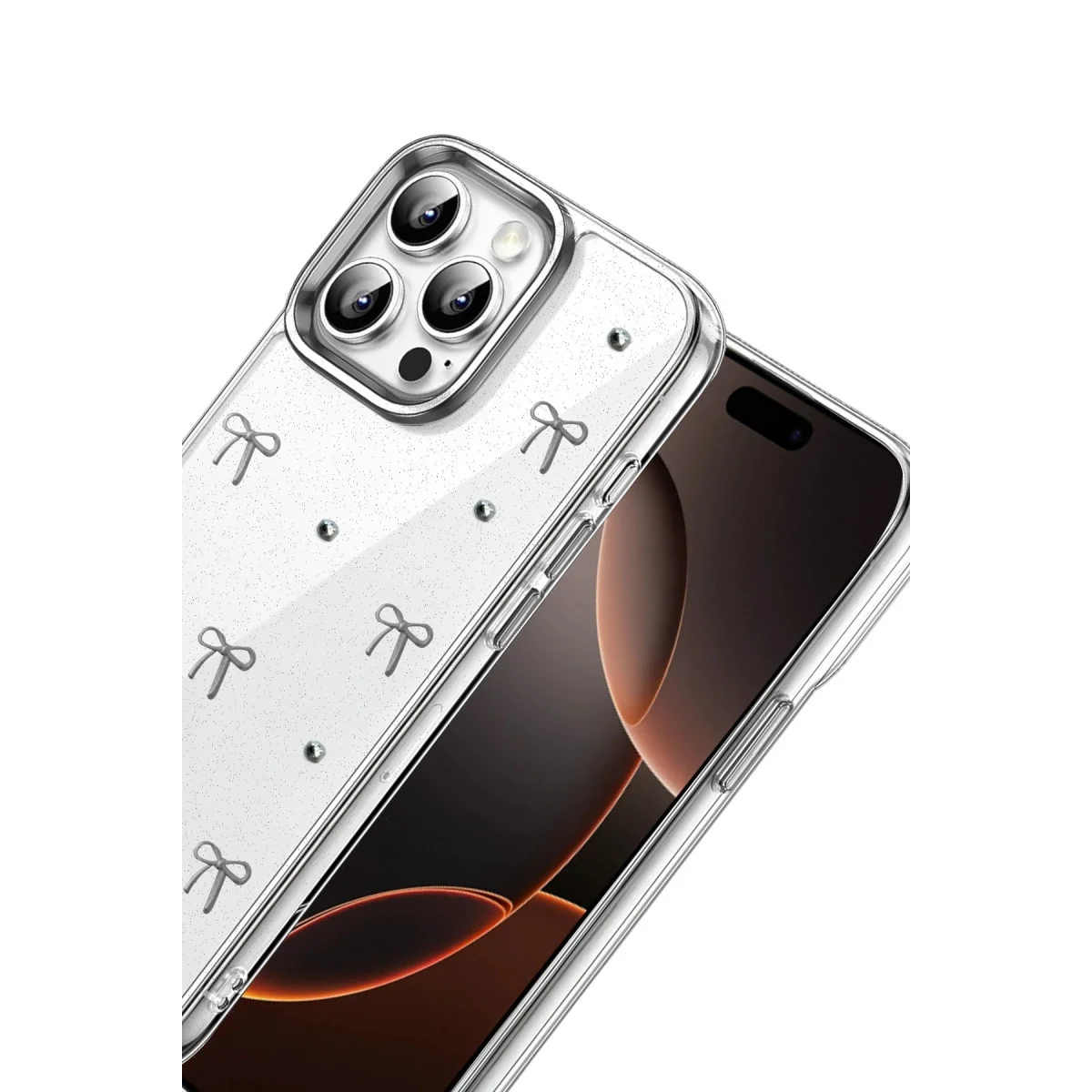Apple İphone 15 Pro Fiyonk Desenli Kapak - Desen 5 görsel 2
