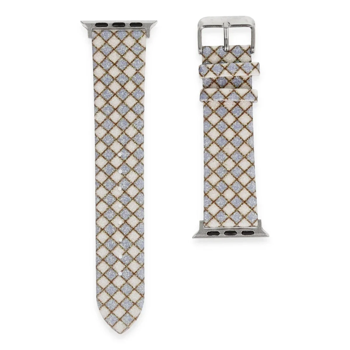 Apple Watch 38mm Karo Motif Kordon - Lila görsel 3