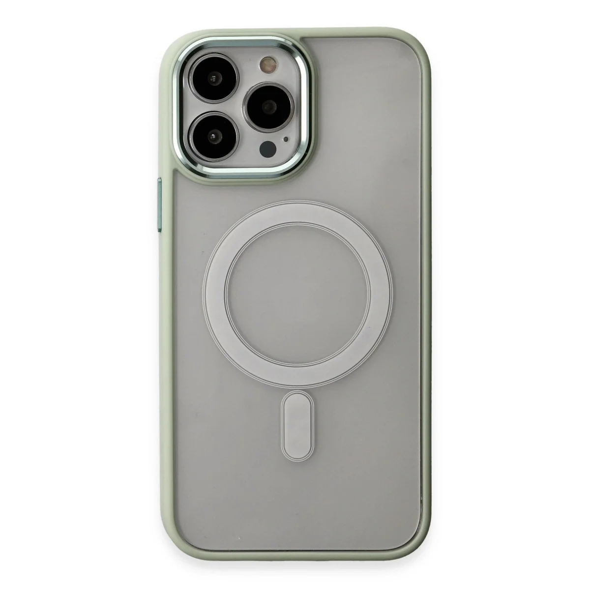 Apple İphone 15 Pro Max Kılıf Room Magneticsafe Silikon - Su Yeşili görsel 2