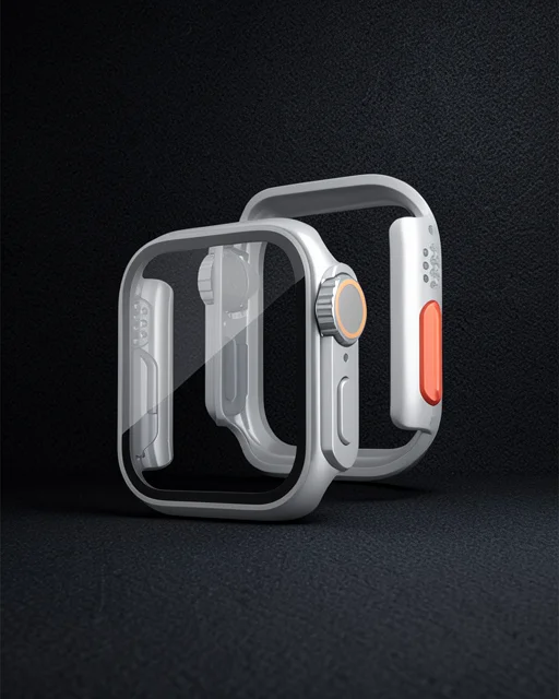 Apple Watch 41mm Watch 49mm Kasa Dönüştürücü Ve Ekran Koruyucu - Yıldız Işığı