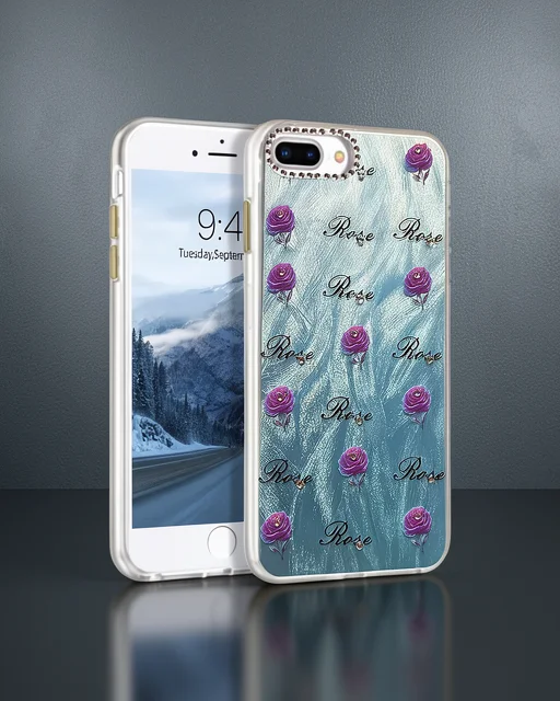 Apple İphone 7 Plus Kılıf Blade Aynalı Desenli Kapak - Desen 9