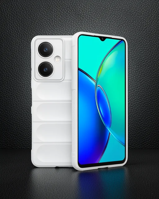 Vivo Y27 Kılıf Optimum Silikon - Krem