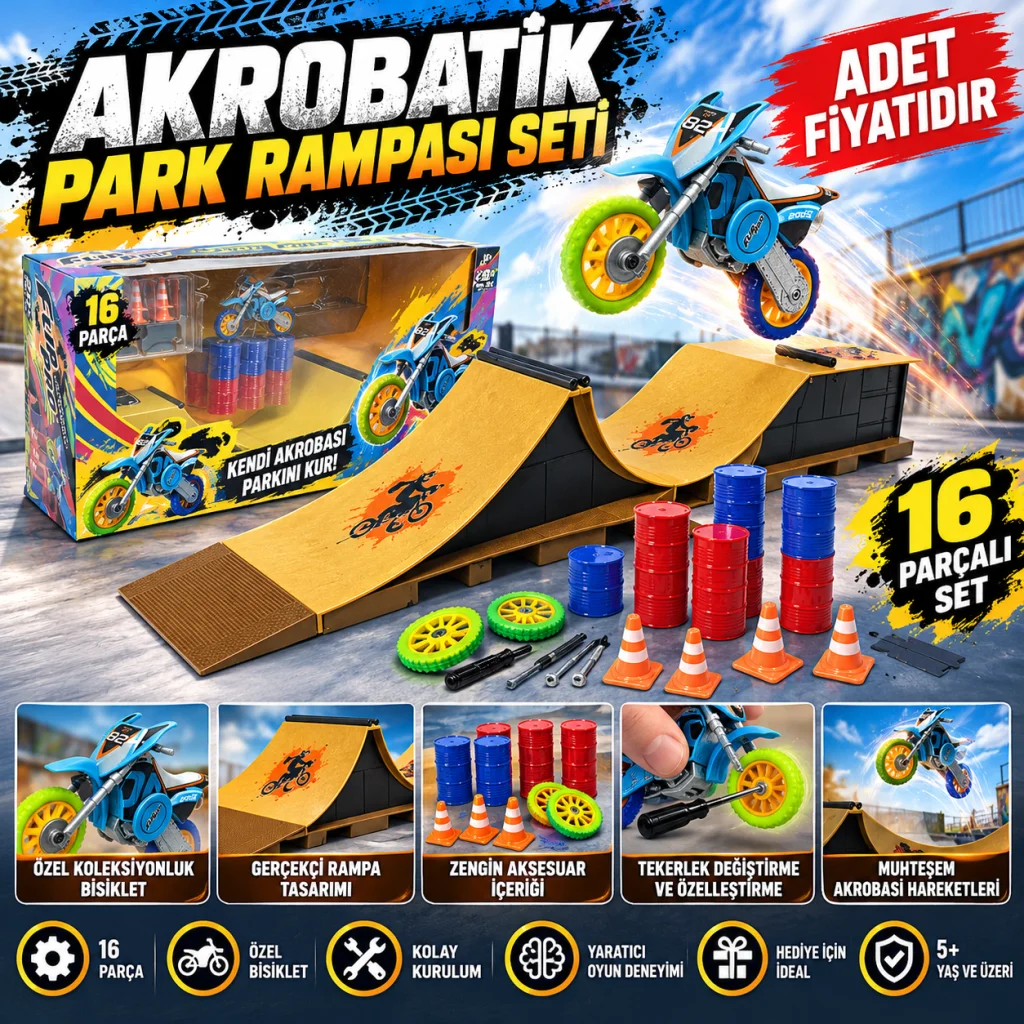 Akrobatik Park Rampası Seti
