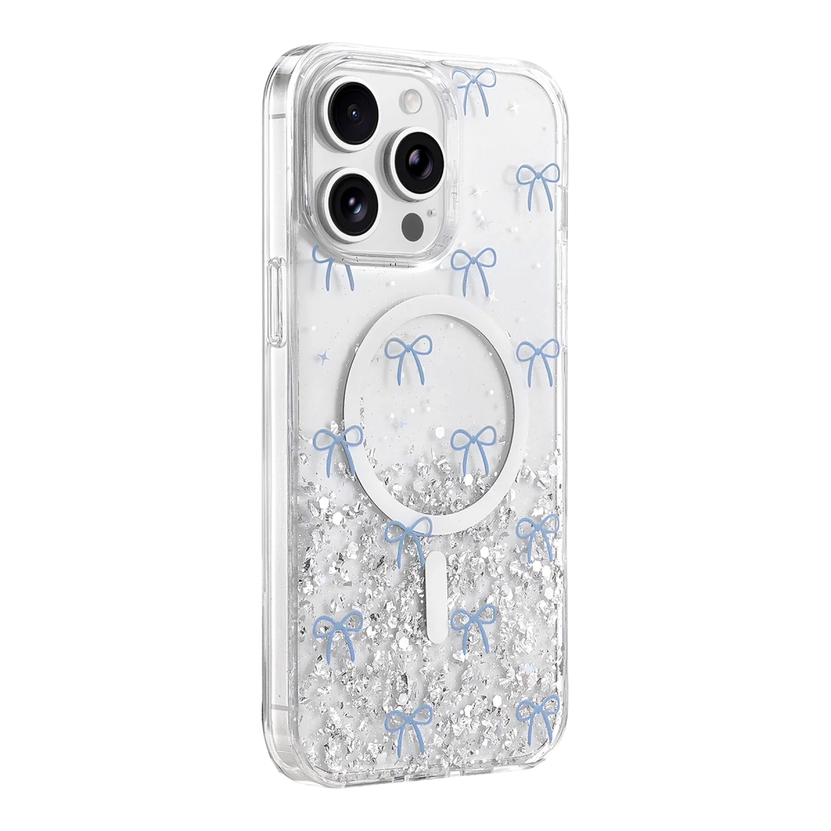 Onegif Apple İphone 15 Pro Max sk Simli Magsafe Kapak - Desen 3 görsel 3