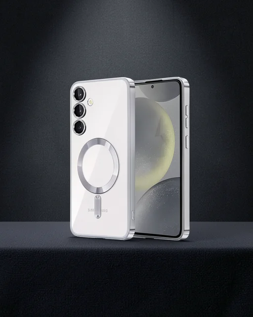 Samsung Galaxy S24 Kılıf Kross Magneticsafe Kapak - Gümüş