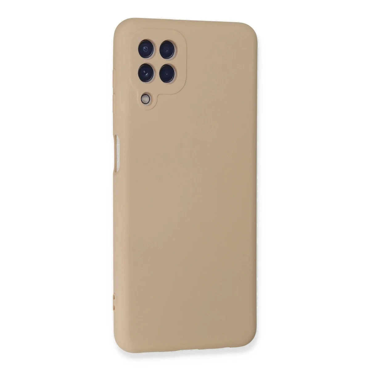 Samsung Galaxy A22 Kılıf Nano İçi Kadife Silikon - Pudra görsel 2