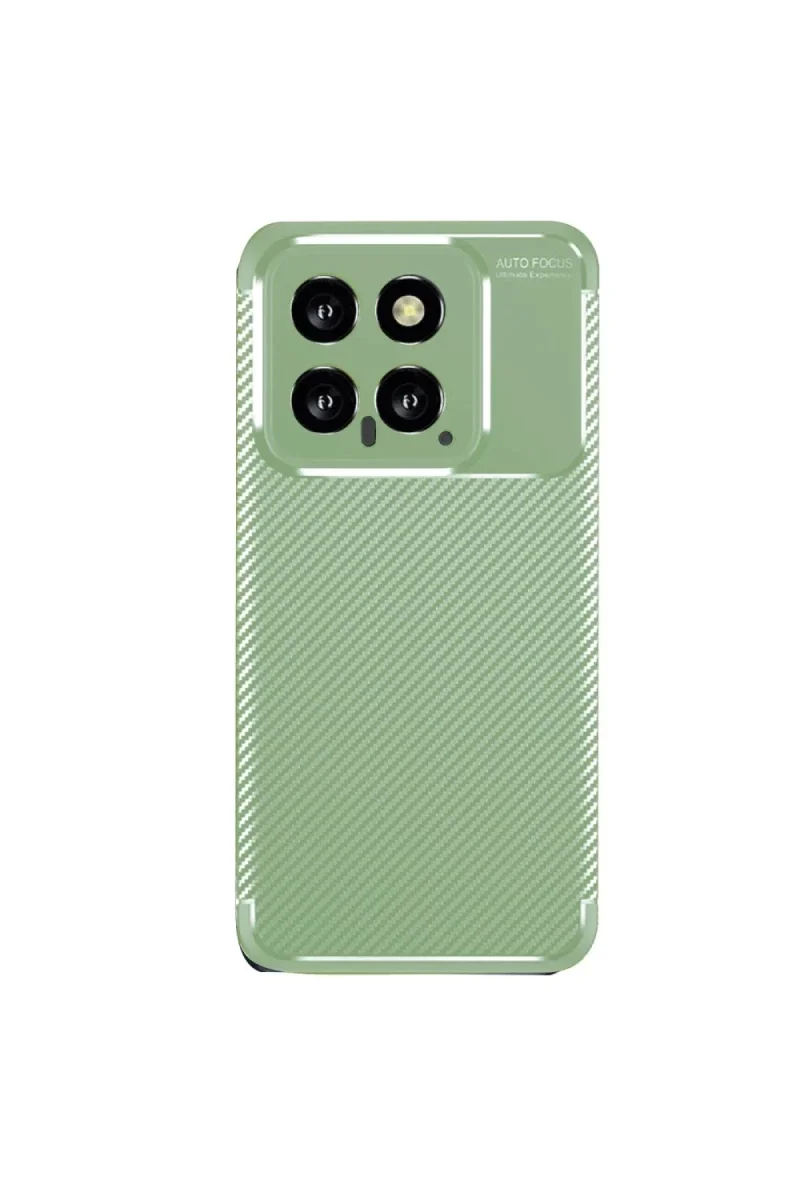 Xiao 14T Kılıf Auto Focus Karbon Kapak - Su Yeşili