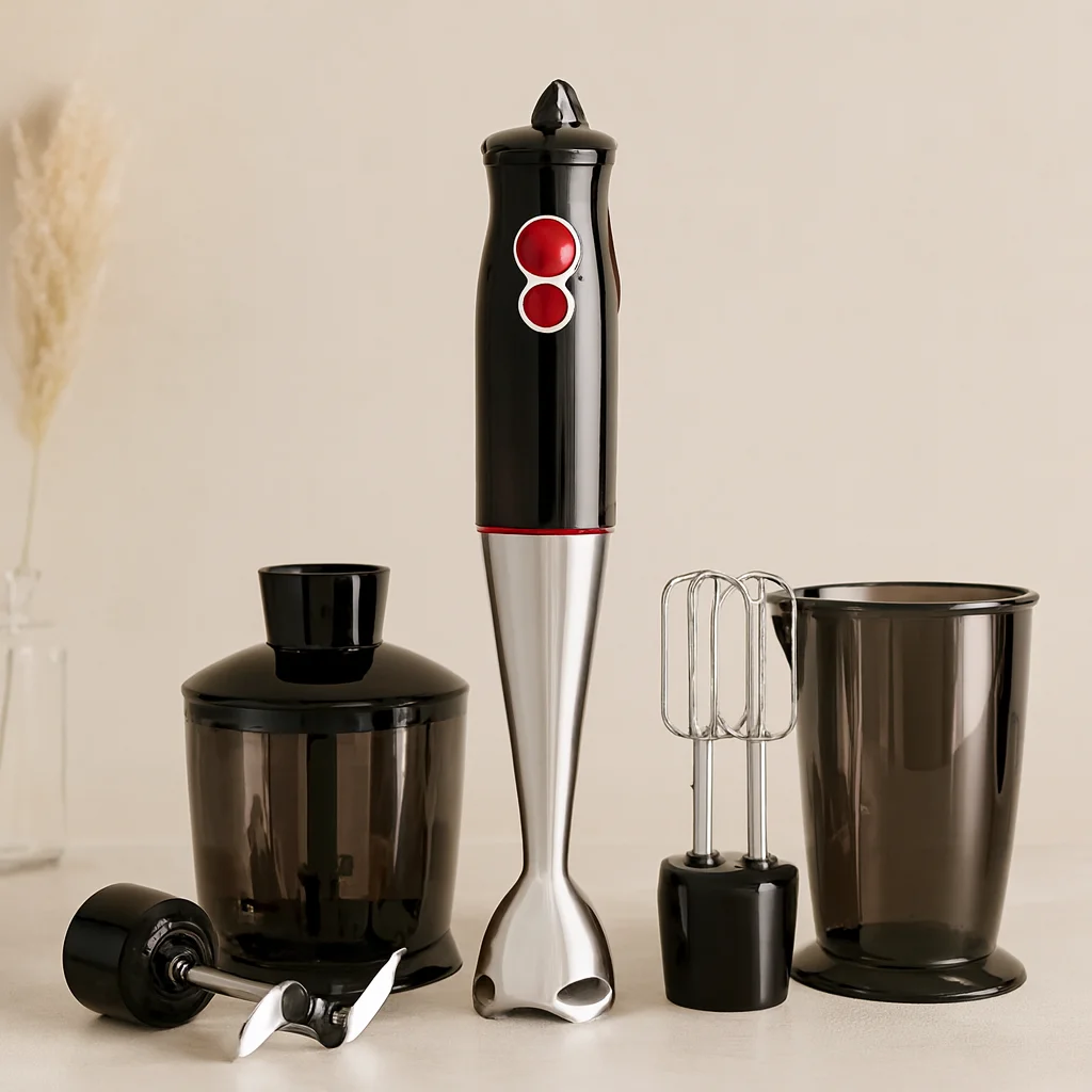 3'ü 1 Arada 1000W Blender Seti - Çelik Bıçaklı