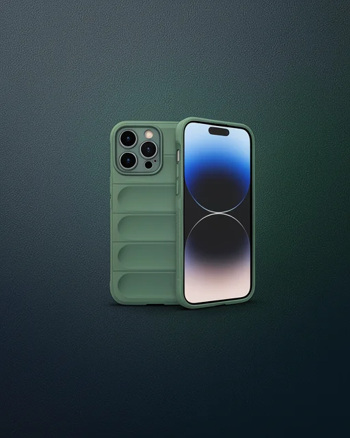 Apple İphone 16 Pro Kılıf Optimum Silikon - Koyu Yeşil