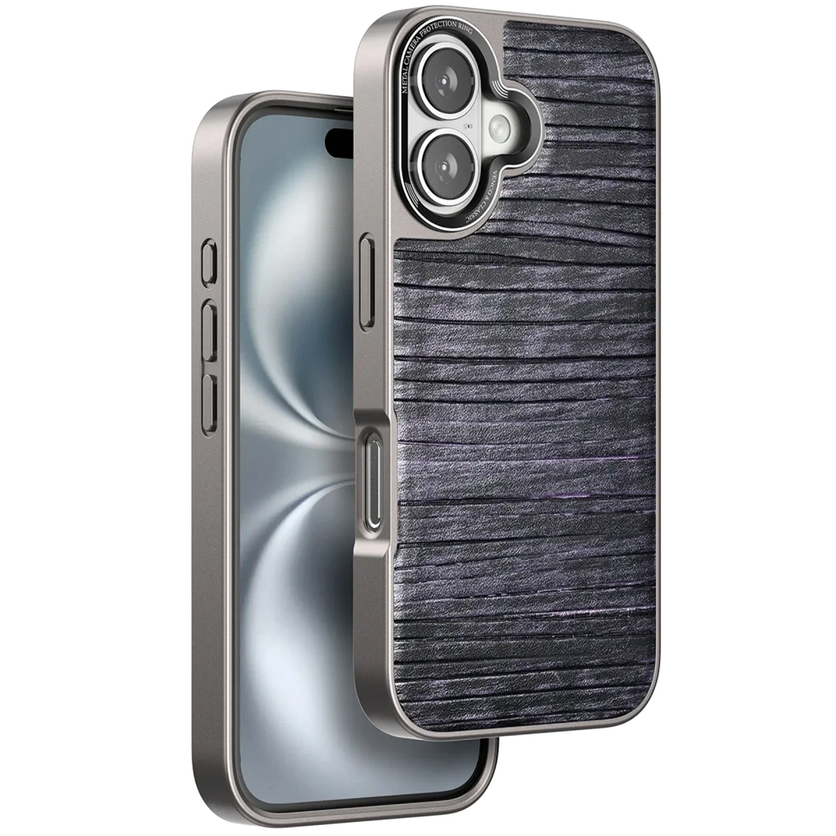 Venco Apple iPhone 16 Wave Kapak - Derin Mor