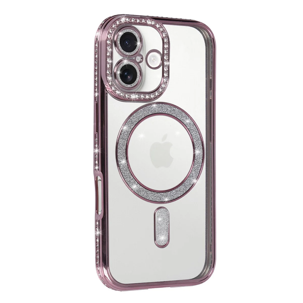 Apple İphone 17 Joke Simli Magneticsafe Kılıf - Pembe görsel 2