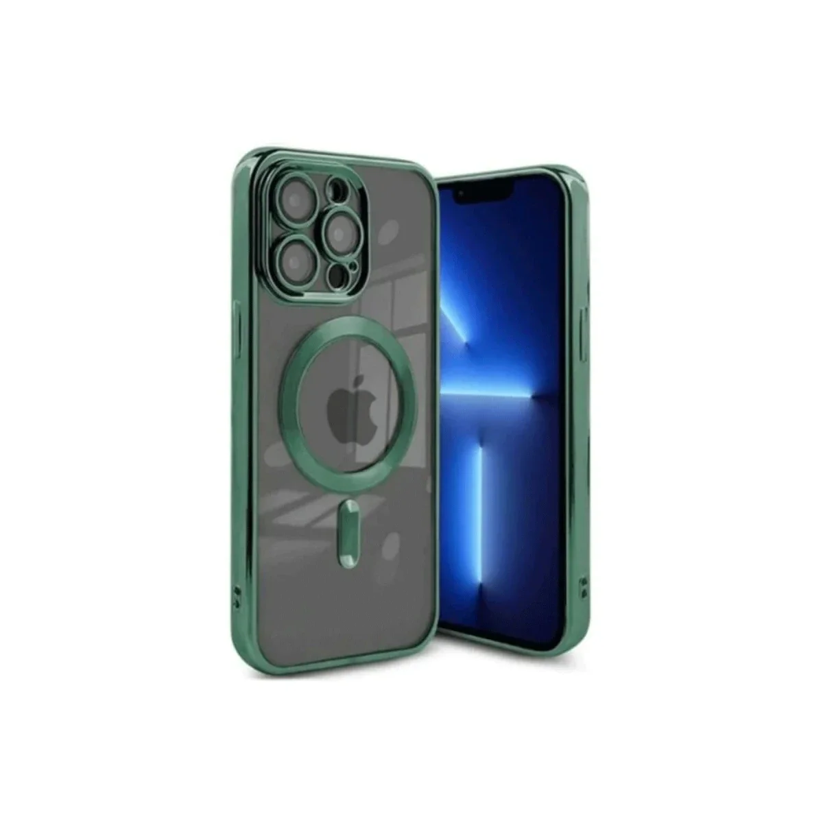 Apple iPhone 15 Pro Kılıf Kross Magneticsafe Kapak - Koyu Yeşil