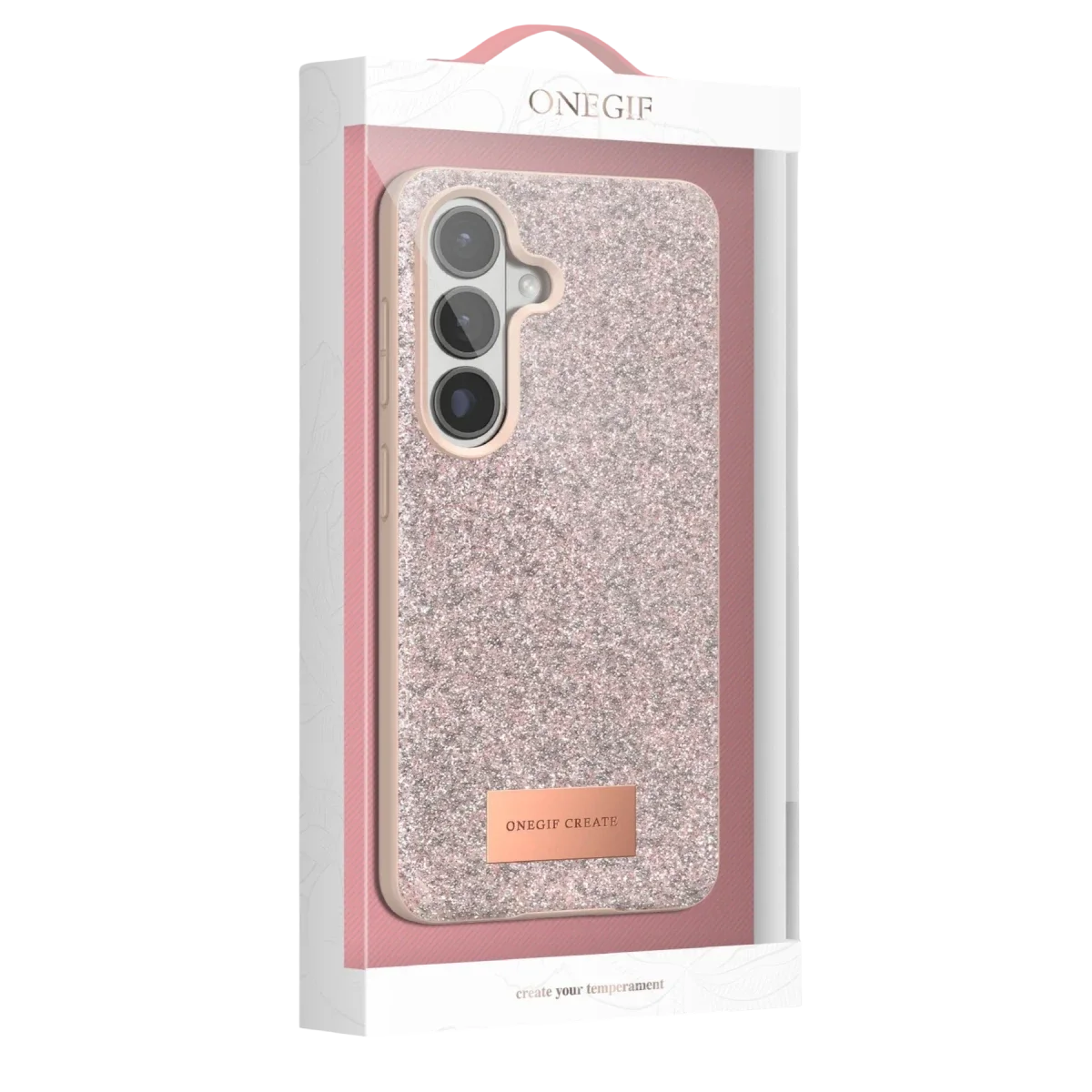 Onegif Samsung Galaxy S26 Plus Bright Simli Kapak - Gümüş görsel 4
