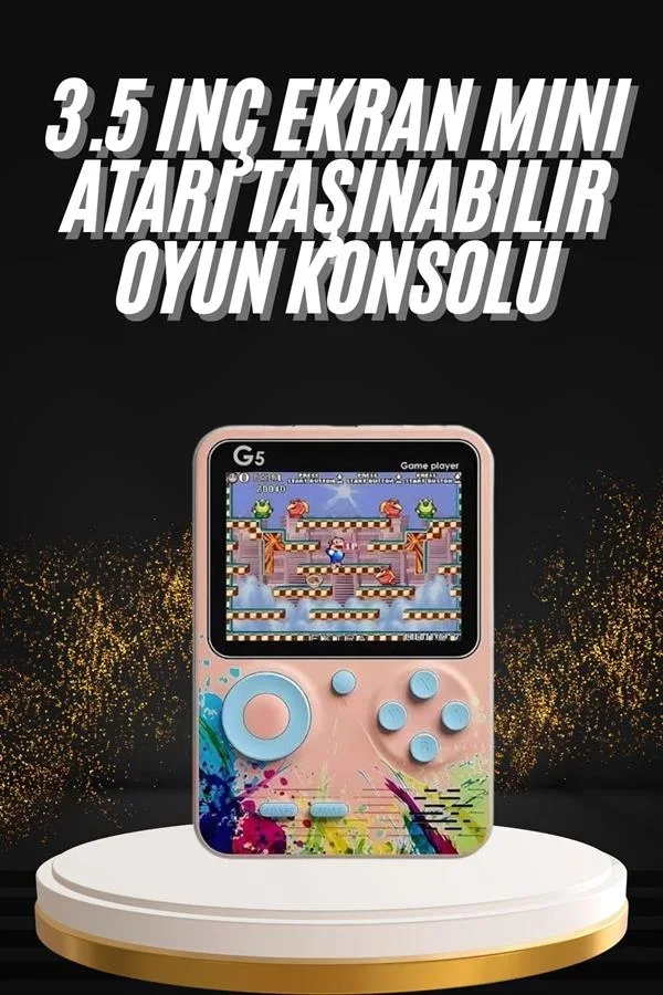 Televizyona Bağlanan Çift Joystick Taşınabilir Klasik Retro Oyunlu görsel 2