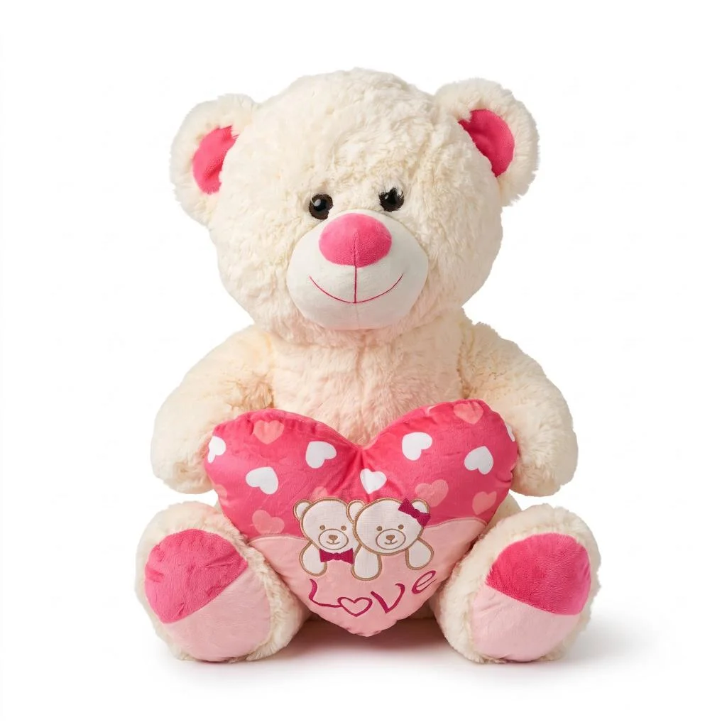 PL50241 60 CM AYI KALPLİ PELUŞ OYUNCAK (adet fiyatıdır) görsel 2