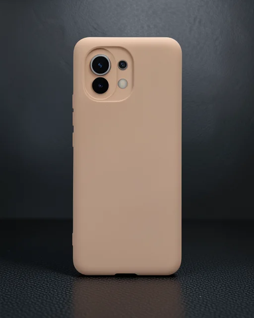 Xiaomi Mi 11 Kılıf Nano İçi Kadife Silikon - Pudra