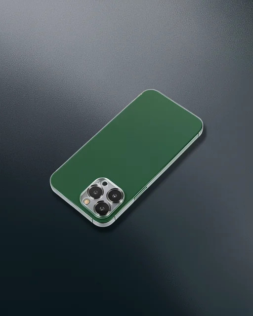 Apple İphone 12 Pro Metal Kamera Lens Koruma Cam - Koyu Yeşil