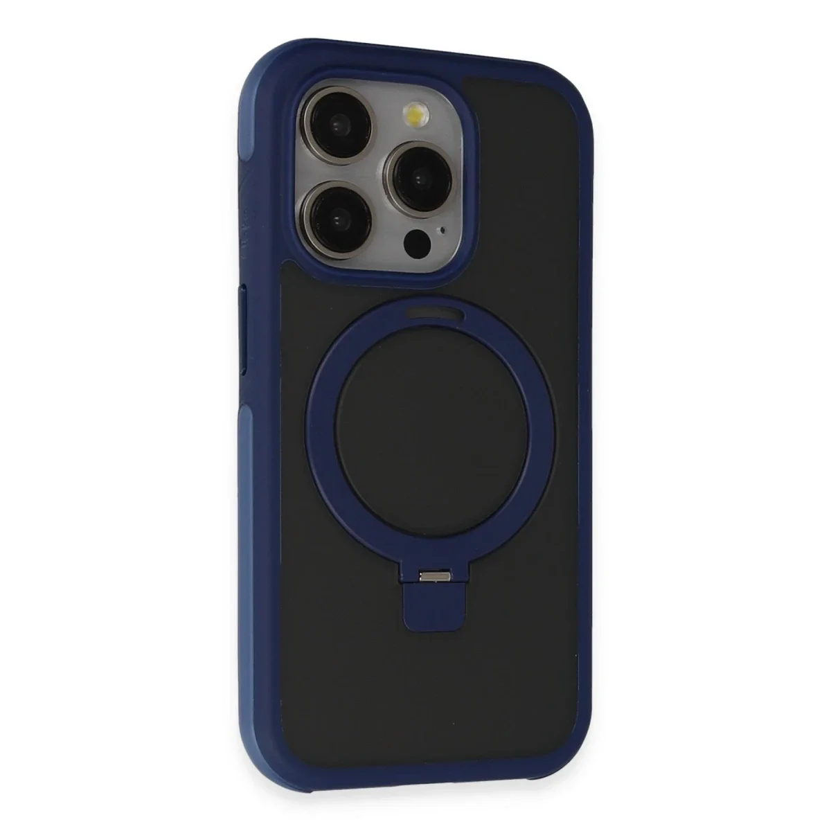Joko Apple iPhone 15 Pro Max Zorda Airbag Magsafe Standlı Kapak - Lacivert