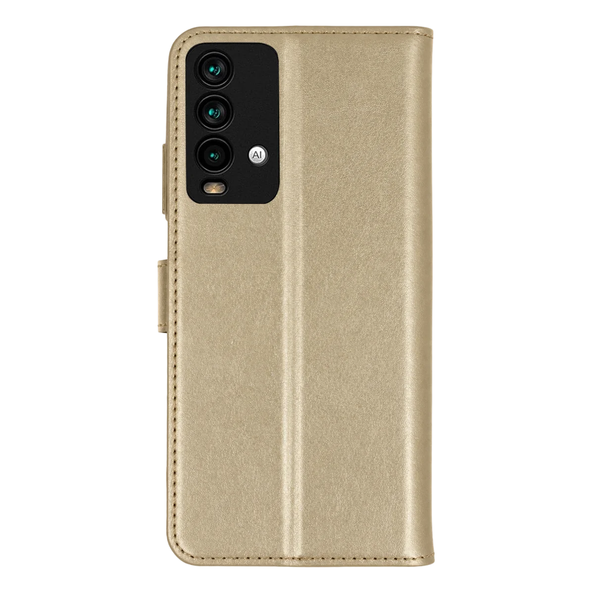 Xiaomi Redmi 9T Trend S Plus Kapaklı Kılıf - Gold