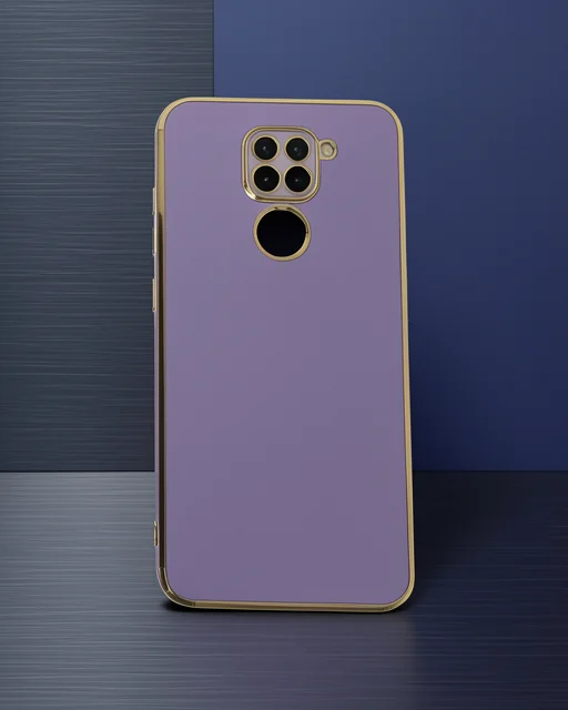 Xiaomi Redmi Note 9 Kılıf Volet Silikon - Mor