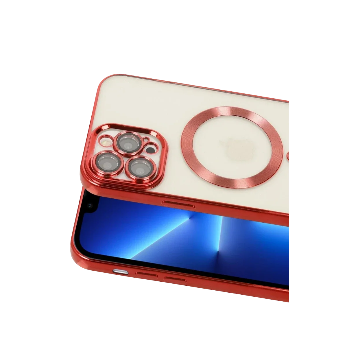 Apple iPhone 13 Pro Kılıf Kross Magneticsafe Kapak - Kırmızı görsel 2