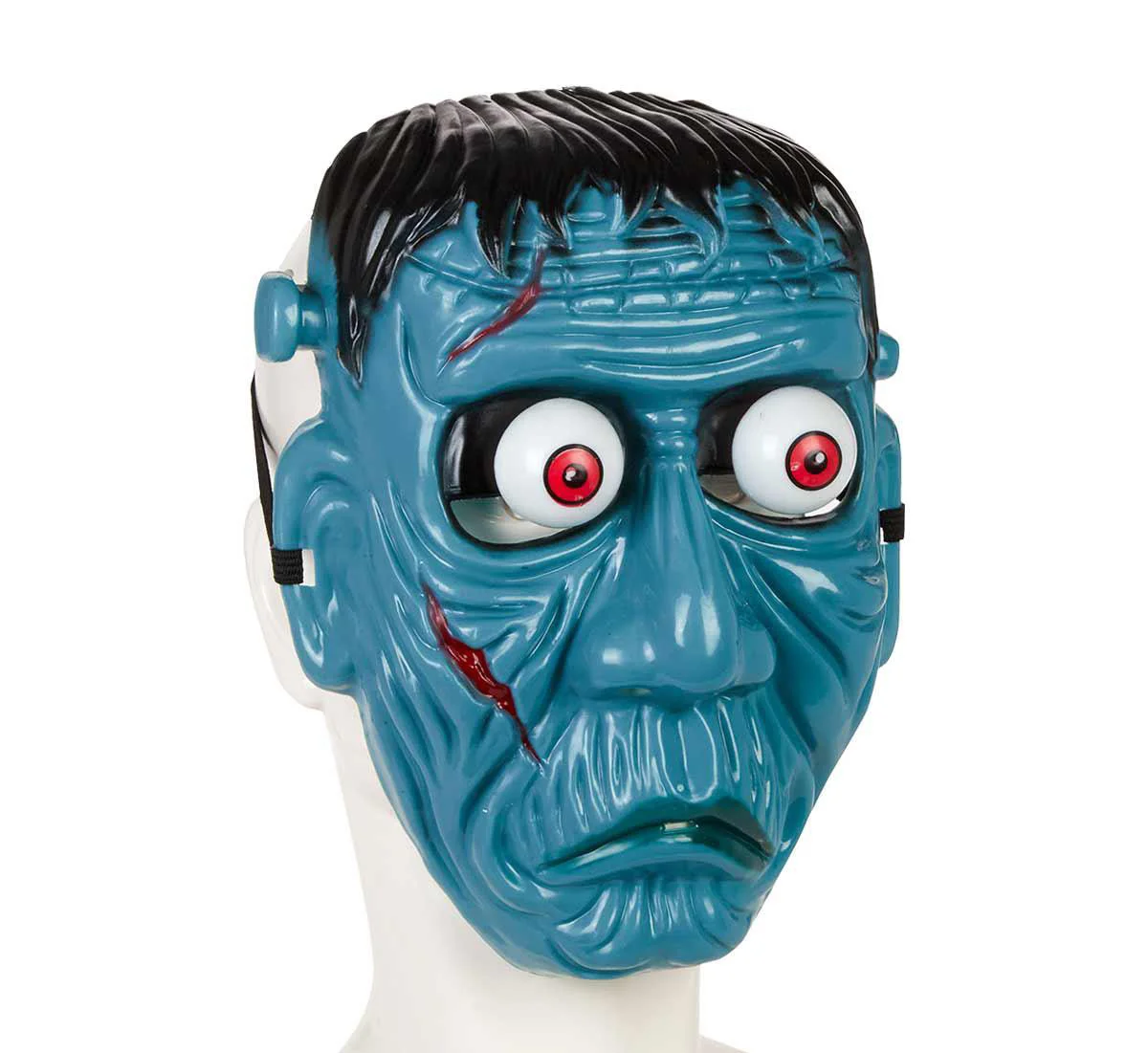 Frankenstein Temalı Sallanan Oynar Gözlü Maske görsel 5