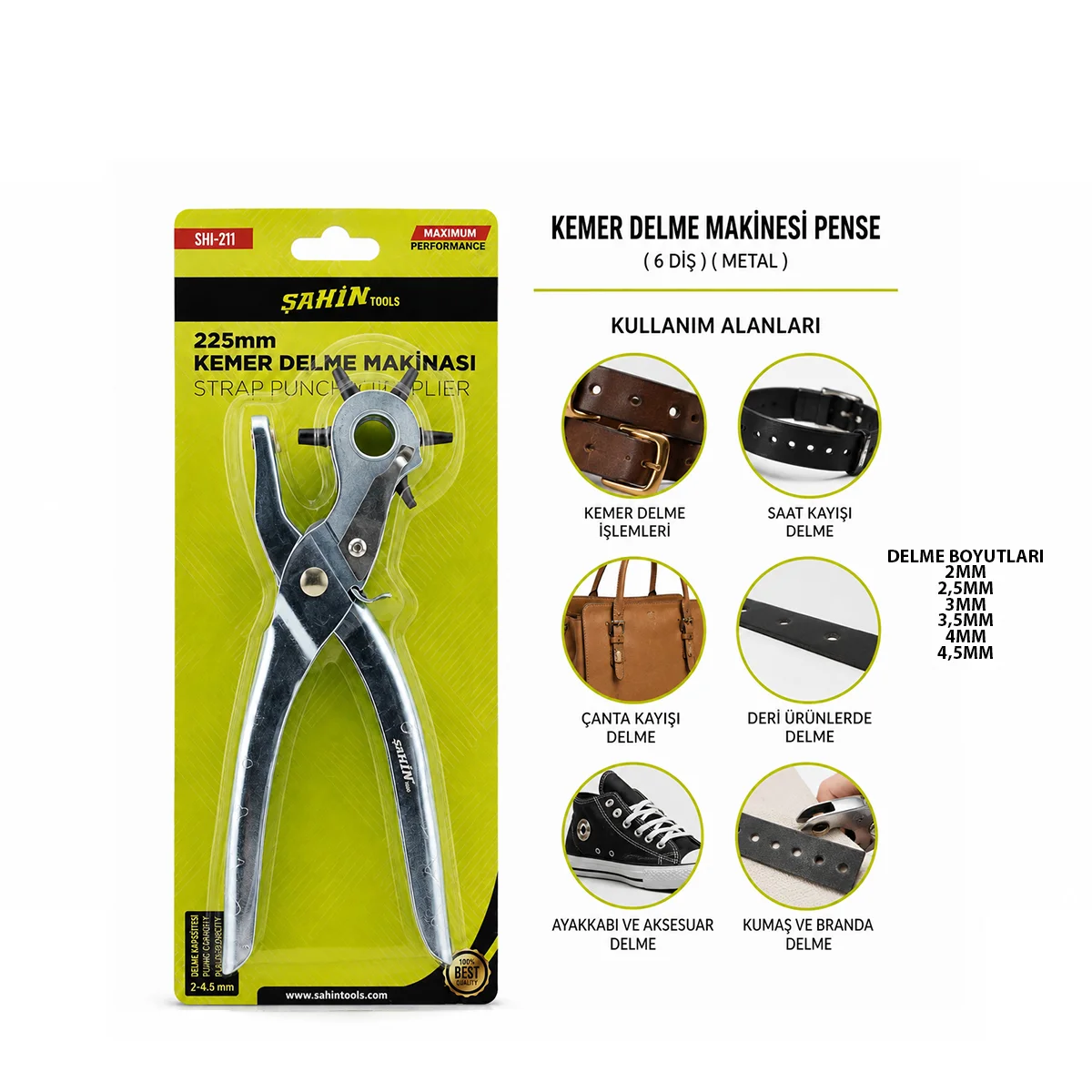 Metal Kemer Delme Pensesi (6 Diş) görsel 2