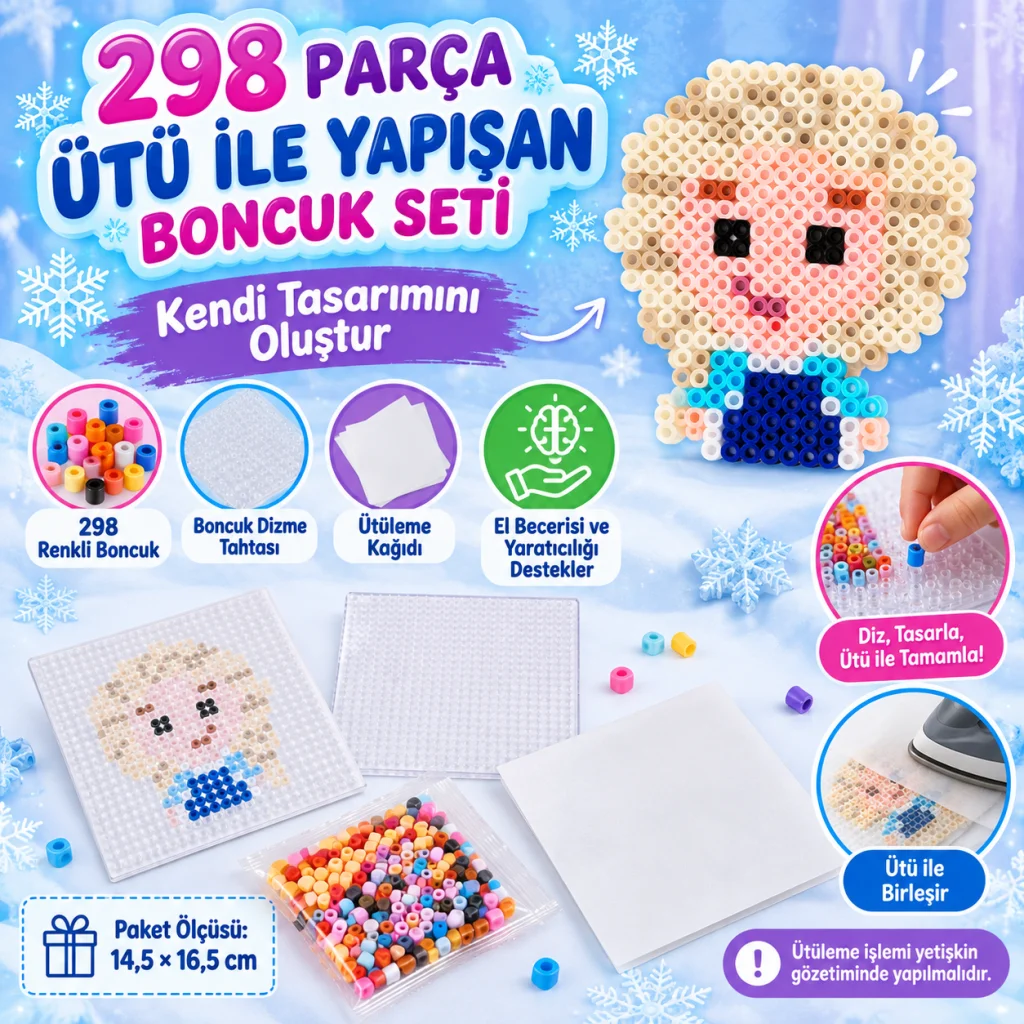 Ütü ile Yapışan Boncuk Seti
