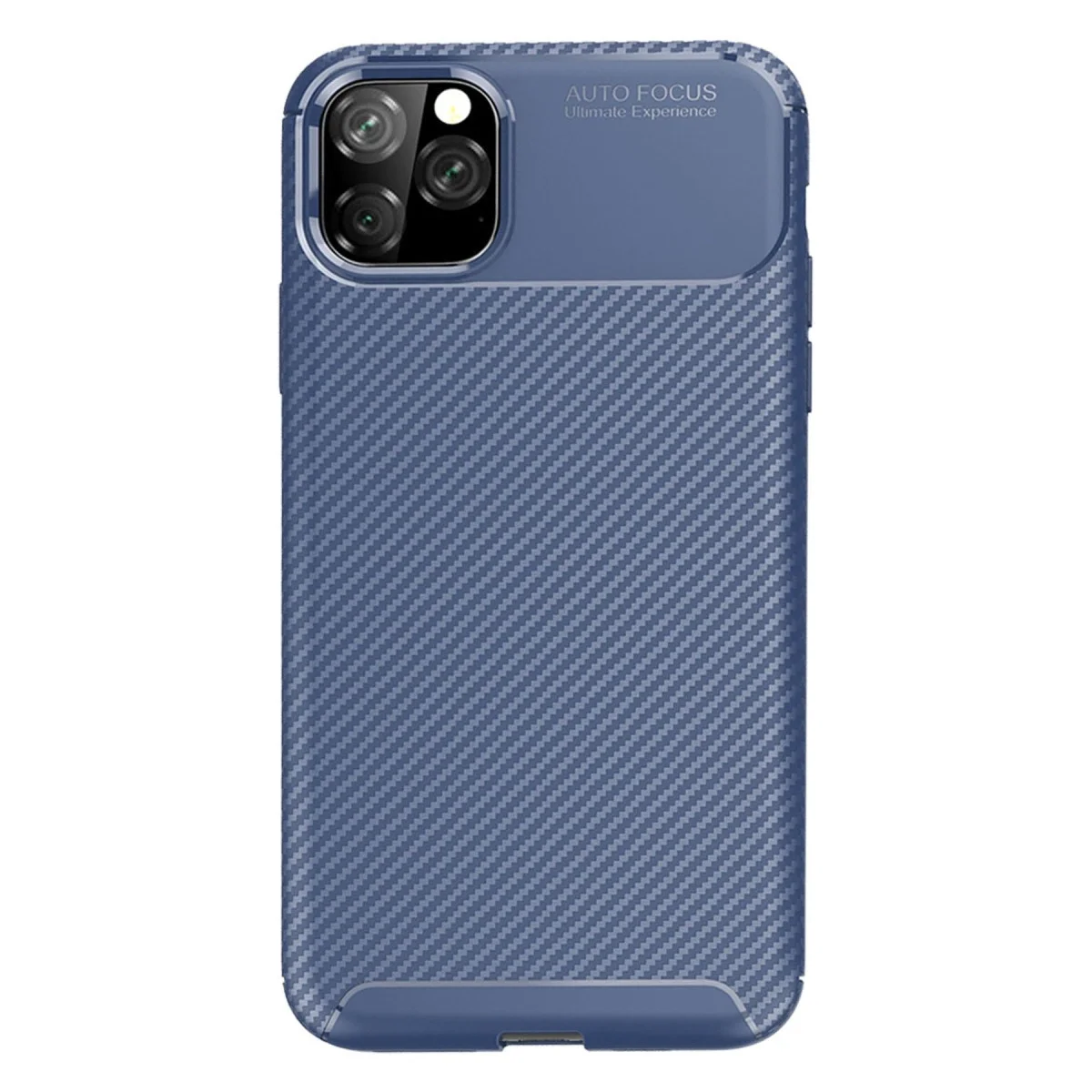 Apple İphone 11 Pro Max Kılıf Auto Focus Karbon Kapak - Lacivert görsel 3