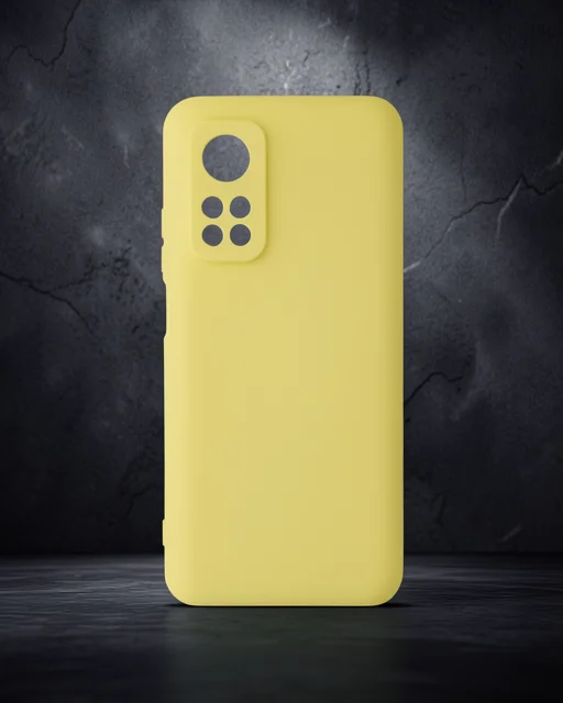Xiaomi Mi 10t Kılıf Nano İçi Kadife Silikon - Sarı