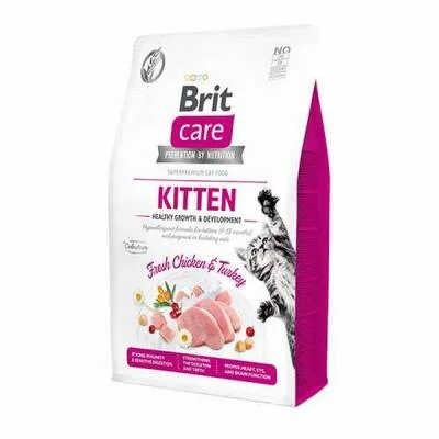 Hypoallergenic Tavuklu ve Hindili Tahılsız Yavru Kedi Maması 2 Kg