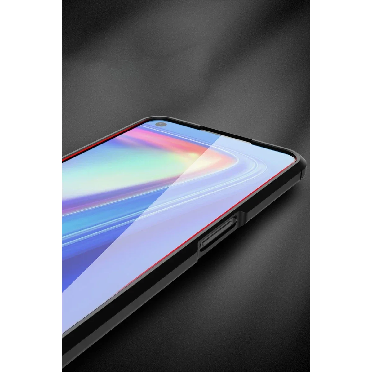 Realme 7 Kılıf Auto Focus Kapak - Kırmızı görsel 5
