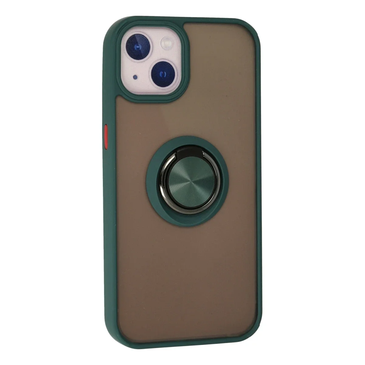 Apple iPhone 15 Kılıf Montreal Yüzüklü Silikon Kapak - Yeşil görsel 3