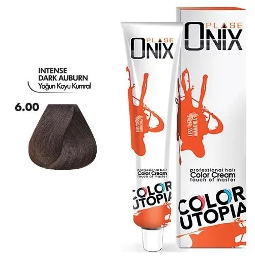 Tüp Saç Boyası 60 ml Profesyonel Krem Boya - 6.0 Yoğun Koyu Kumral Saç Boyası