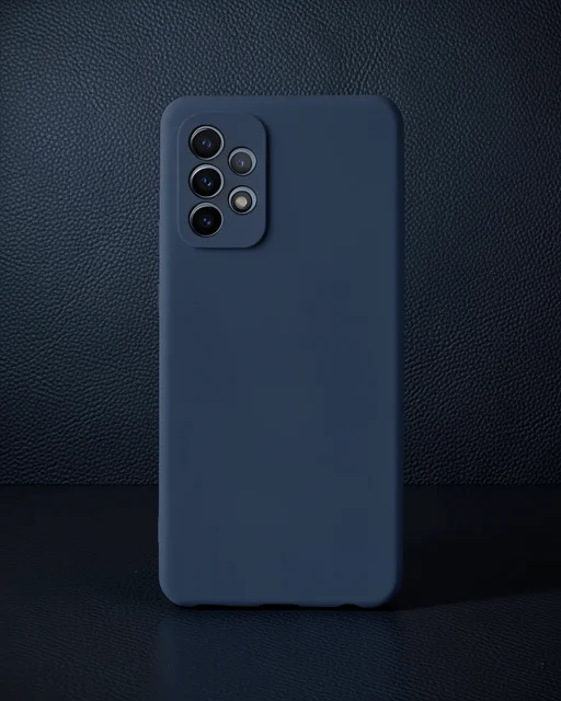 Samsung Galaxy A72 Kılıf Nano İçi Kadife Silikon - Lacivert