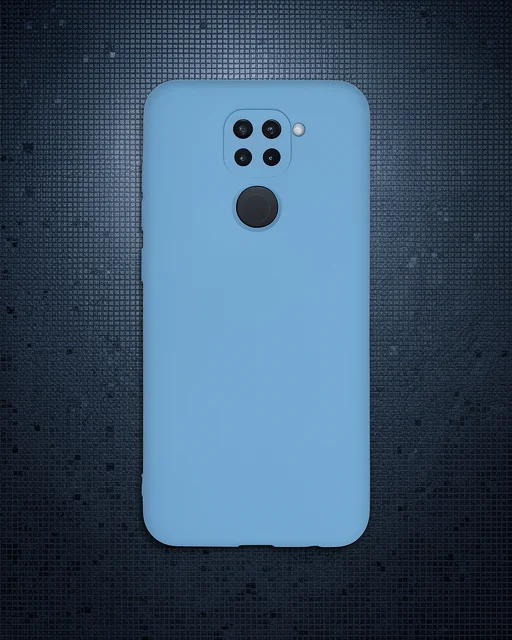 Xiaomi Redmi Note 9 Kılıf Nano İçi Kadife Silikon - Mavi