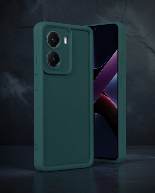Xiaomi Poco X7 Pro Viera Silikon - Koyu Yeşil