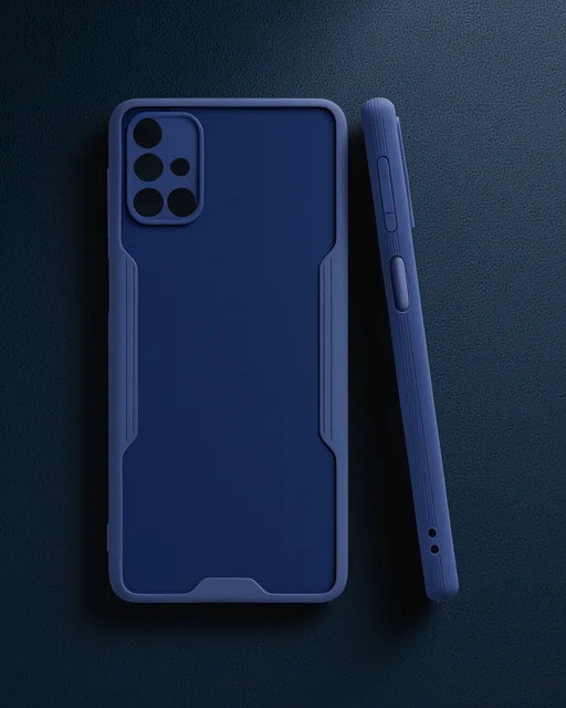 Samsung Galaxy M31s Kılıf Platin Silikon - Lacivert