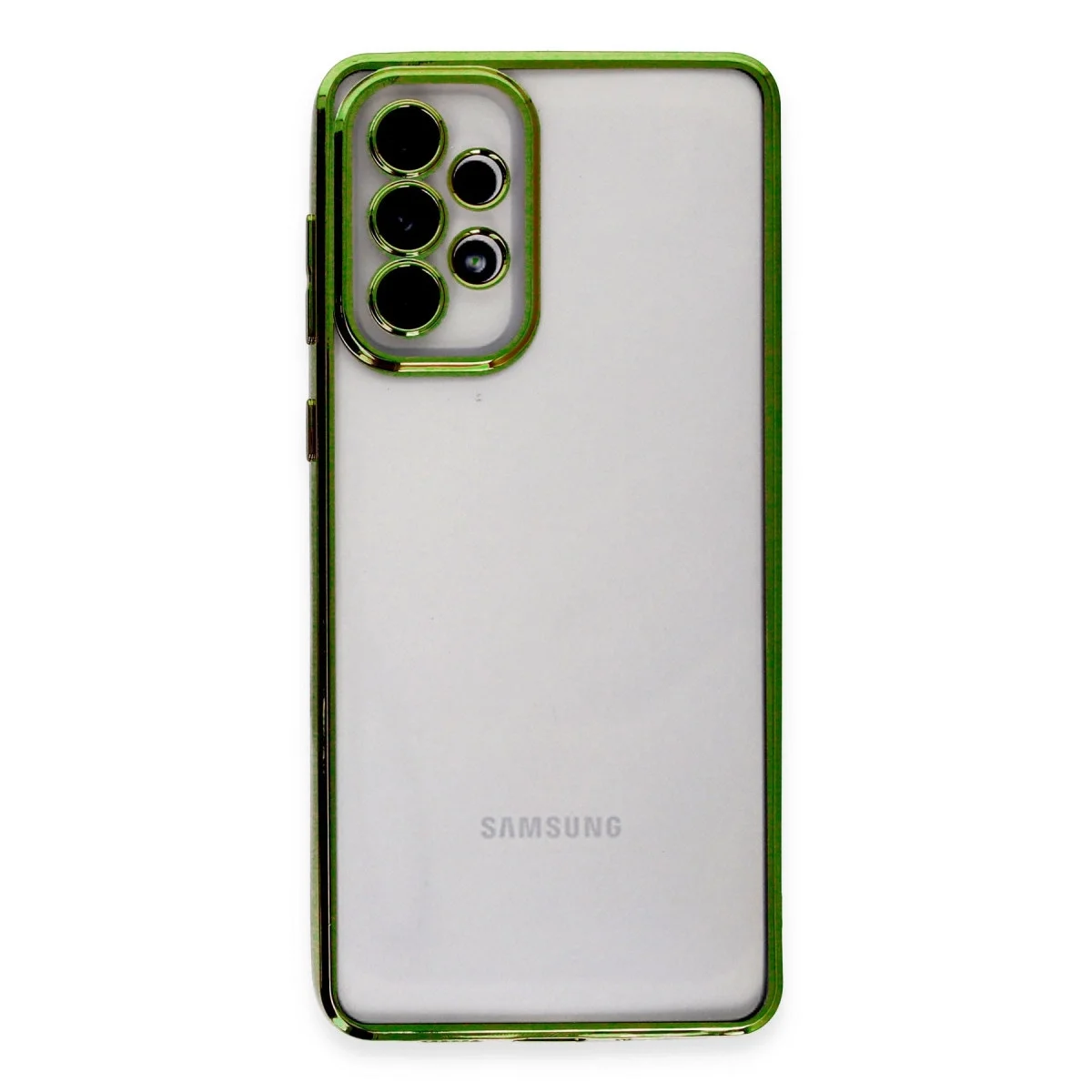 Samsung Galaxy A33 5g Kılıf Razer Lensli Silikon - Yeşil görsel 2