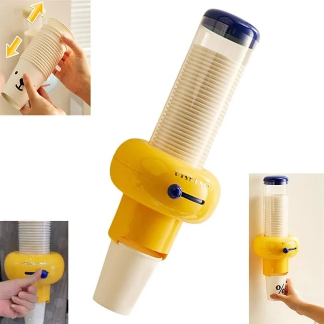 SN-29919 Kendinden Yapışkanlı Plastik - Karton Bardak Tutucu Dispenseri görsel 5