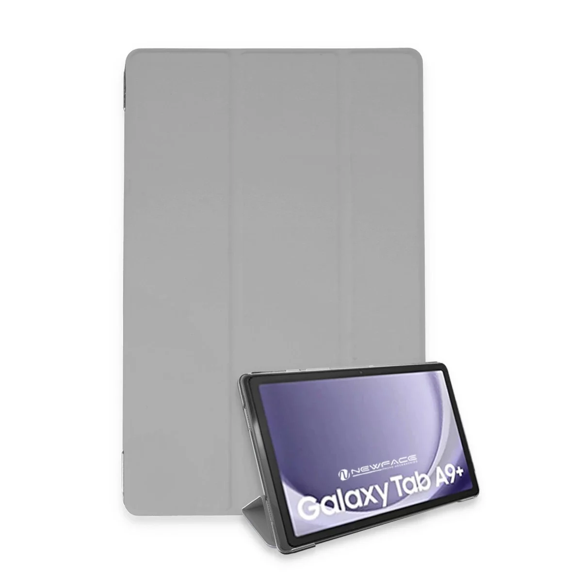 Samsung Galaxy Tab A9 Plus Kılıf Tablet Smart Kılıf - Gri görsel 3