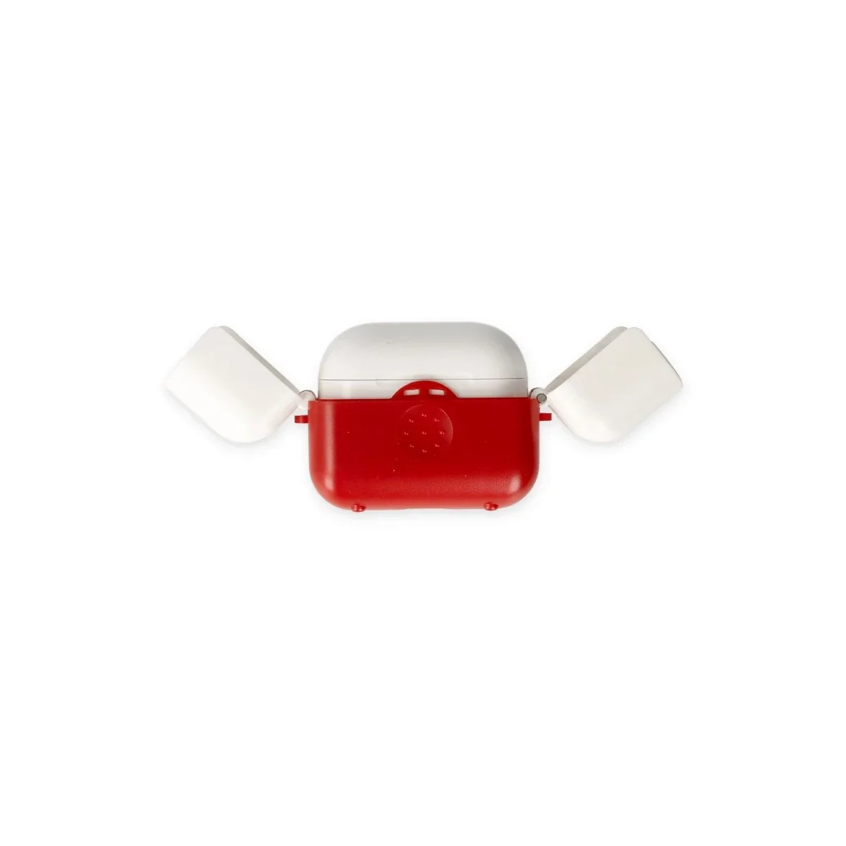 Apple Airpods 3 (3.nesil) Basmalı Kılıf - Kırmızı-Beyaz görsel 2