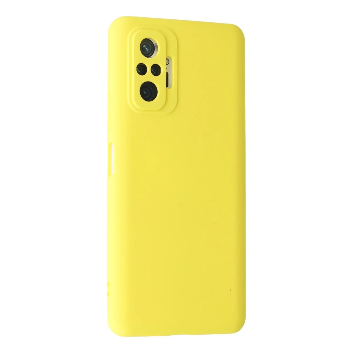 Xiaomi Redmi Note 10 Pro Kılıf Nano İçi Kadife Silikon - Sarı görsel 2