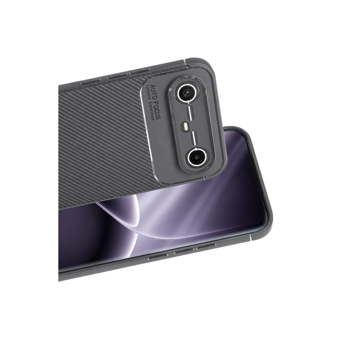 Tecno Spark Slim 5g Auto Focus Karbon Kapak - Gri görsel 2